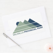 Valhalla Provincial Park Mountain Sun Rechteckiger Aufkleber (Umschlag)