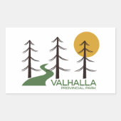 Valhalla Provincial Park Rechteckiger Aufkleber (Vorderseite)