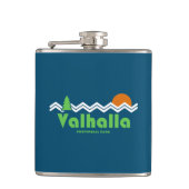 Valhalla Provincial Park Retro Flachmann (Vorderseite)