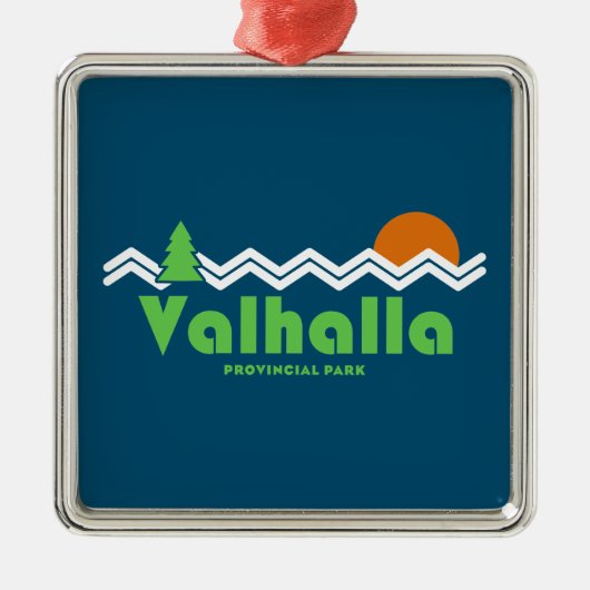 Valhalla Provincial Park Retro Ornament Aus Metall (Vorne)