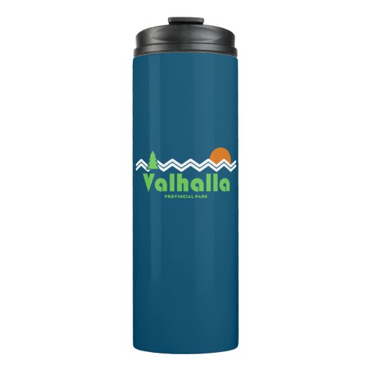 Valhalla Provincial Park Retro Thermosbecher (Vorderseite)