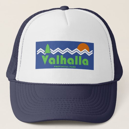 Valhalla Provincial Park Retro Truckerkappe (Vorderseite)