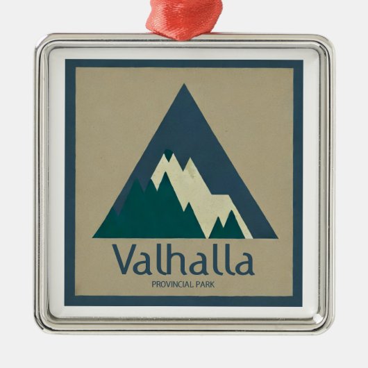 Valhalla Provincial Park Rustic Ornament Aus Metall (Vorne)