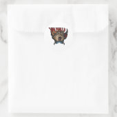 Valhalla Runder Aufkleber (Tasche)