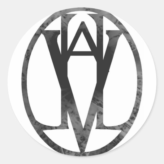 Valhalla Siegel Black Runder Aufkleber (Vorderseite)