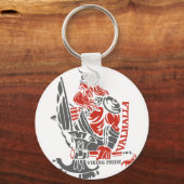 Valhalla - Viking Pride - Schild und Ax Design Schlüsselanhänger (Vorderseite)