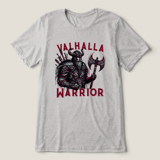 Valhalla Warrior Tri-Blend Shirt (Design Vorderseite)