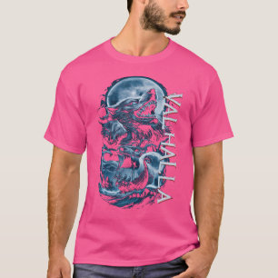 Valhalla Wolf mystisch und stark T-Shirt