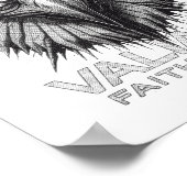 Valiant Faith Stand Eagle Christian Courage Streng Poster (Ecke)