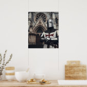 Valiant Silver Detailed Templar Ritter Historisch Poster (Küche)