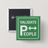 Validieren Sie Therapie des Leute ~ Button (Vorne & Hinten)