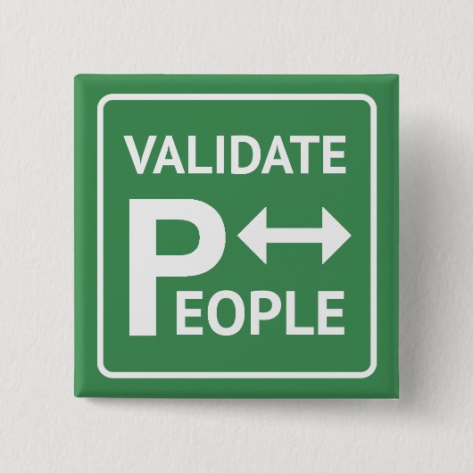 Validieren Sie Therapie des Leute ~ Button (Vorderseite)