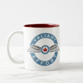 Validierte Tasse für den Kaffee (Links)