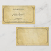 Validierungsingenieur für ältere Papiertextur Visitenkarte (Vorne/Hinten)