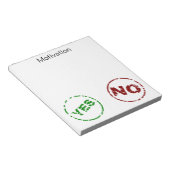 Validierungsnotizblock Notizblock (angewinkelt)