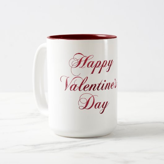 Valinetine-Day-Tasse Zweifarbige Tasse (Vorderseite Links)
