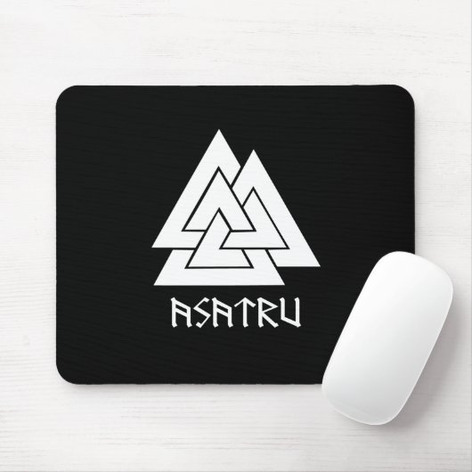 Valknut Asatru Mousepad (Mit Mouse)