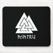 Valknut Asatru Mousepad (Vorne)