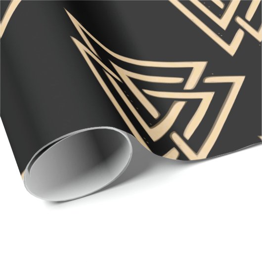 Valknut Geschenkpapier (Rolleneckpunkt)