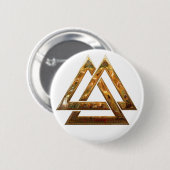 Valknut - Gold Button (Vorne & Hinten)