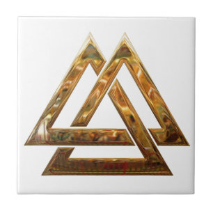Valknut - Gold Fliese