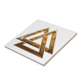 Valknut - Gold Fliese (Seite)