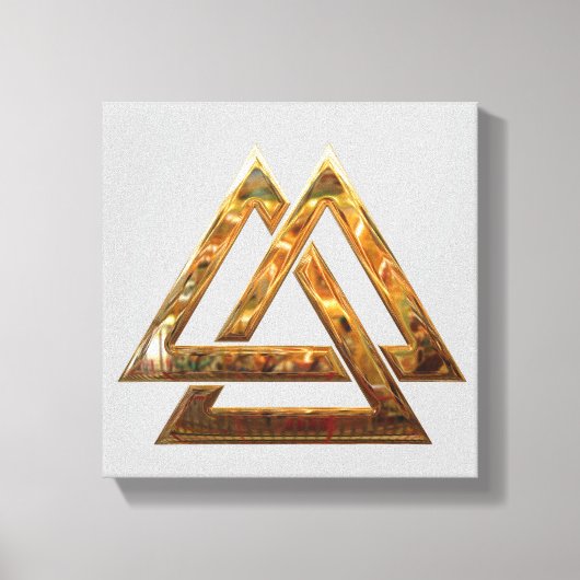 Valknut - Gold Leinwanddruck (Vorderseite)