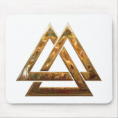 Valknut - Gold Mousepad (Vorne)