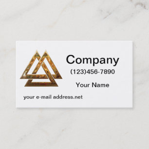 Valknut - Gold Visitenkarte