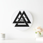 Valknut Große Wanduhr (Zuhause)