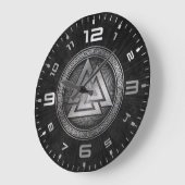 Valknut Große Wanduhr (Winkel)
