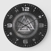 Valknut Große Wanduhr (Vorderseite)