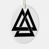 Valknut Keramikornament (Rechts)