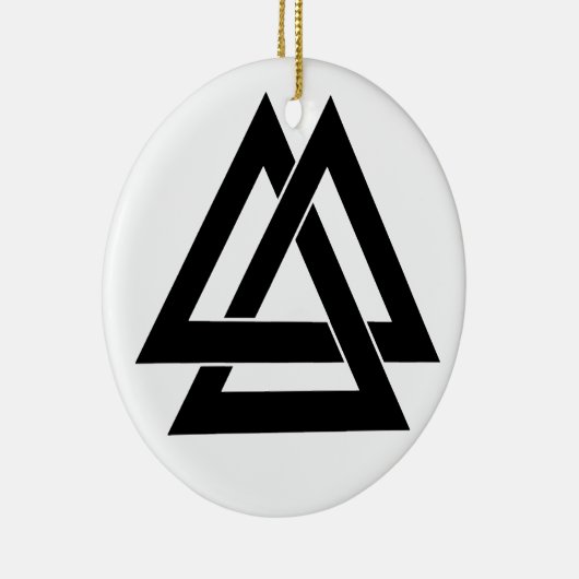 Valknut Keramikornament (Rechts)
