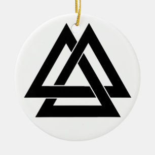 Valknut Keramikornament