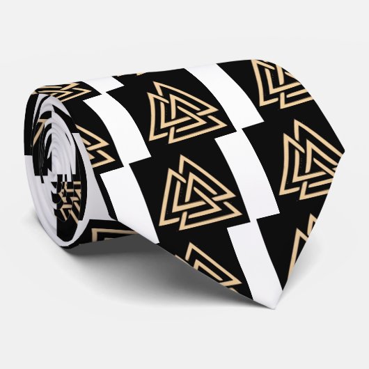 Valknut Krawatte (Gerollt)
