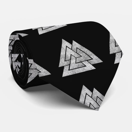 Valknut Krawatte (Gerollt)
