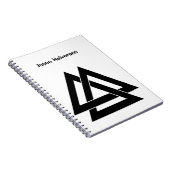 Valknut Notizblock (Rechte Seite)