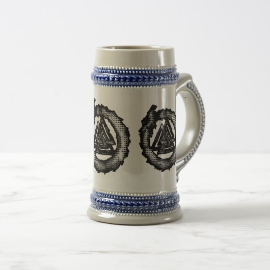 Valknut (Ouroboros) Bierglas (VorderseiteRechts)