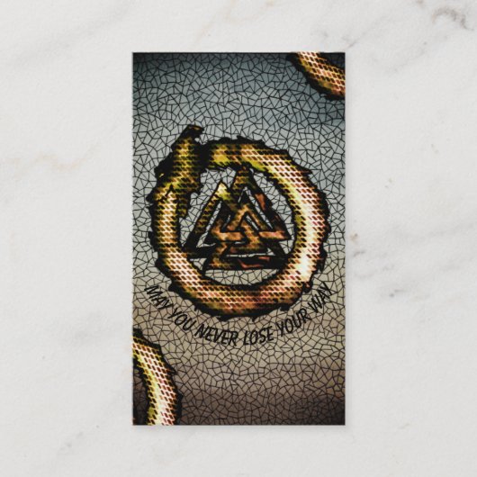 Valknut (OuroborosOrangE) Visitenkarte (Vorderseite)