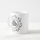 Valknut - Runen - 9 Edelsteine Tugend Tasse (Vorderseite Links)