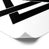 Valknut - Schwarz Poster (Ecke)
