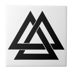 Valknut - Schwarzes Fliese