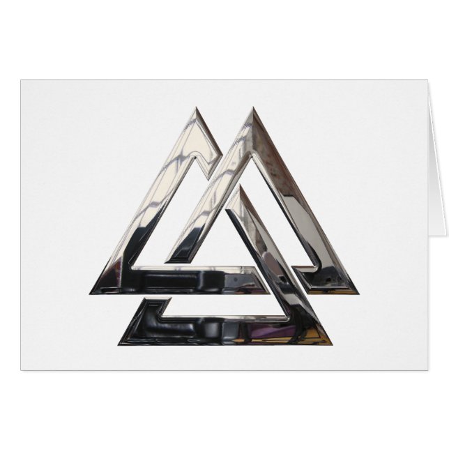 Valknut - silber (Vorderseite (Horizontal))