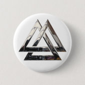 Valknut - silber button (Vorderseite)