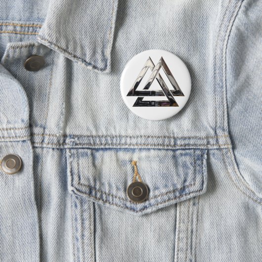 Valknut - silber button (Beispiel)