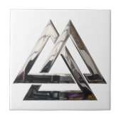 Valknut - silber fliese (Vorderseite)