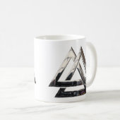 Valknut - silber kaffeetasse (VorderseiteRechts)