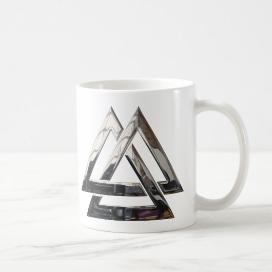 Valknut - silber kaffeetasse (Rechts)