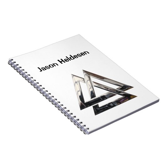 Valknut - silber notizblock (Rechte Seite)